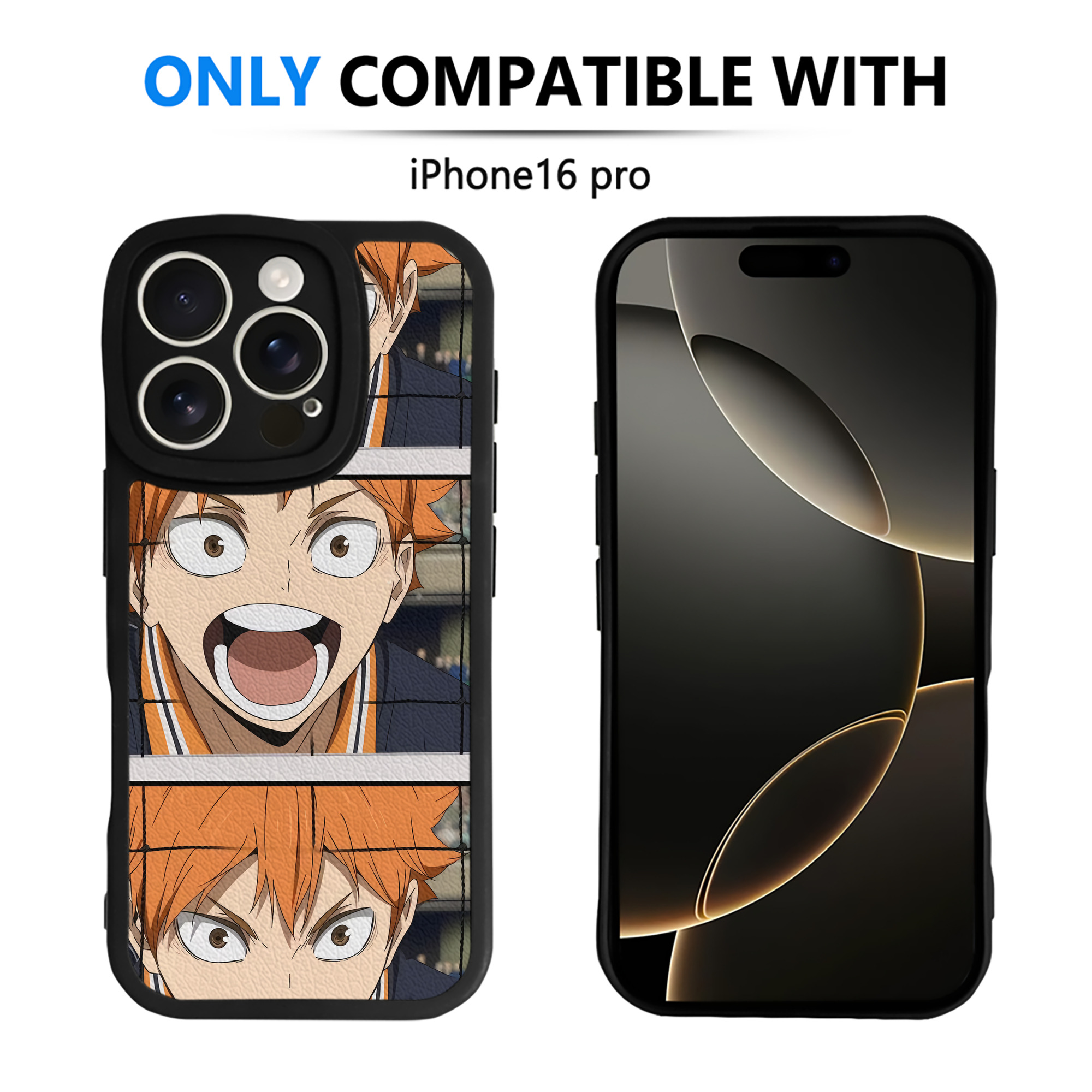 （画像用） ハイキュー!! Haikyu!! 【iPhone 16シリーズ対応】シリコンスマホケース（レザー調） 材質：シリコン